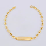 Pulso Bebé Gc Placa Rectangular Curva 1.5gr / 5 3/4 in / 3.2mm Oro Amarillo 18K