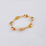 Anillo Gc 0.55gr / T6 / 3.35mm Tres Oros 18K *