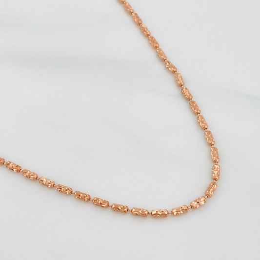 Morse Chain 8.45 g / 29 1/2 in / 1.5 mm 18K Rose Gold