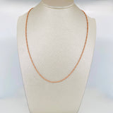 Morse Chain 3.7 g / 15 3/4 in / 1.4 mm 18K Rose Gold