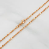 Cadena Militar 4.6 g / 16 in / 1.5 mm Oro Rosa 18K