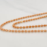 Cadena Militar 4.6 g / 16 in / 1.5 mm Oro Rosa 18K