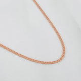 Cadena Escalera 1.1 g / 15 3/4 in / 1 mm Oro Rosa 18K