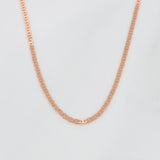 Cadena Escalera 1.1 g / 15 3/4 in / 1 mm Oro Rosa 18K