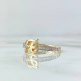 Faith Ring 1.95gr / Size 6 1/4 / White Zircons 18K Yellow Gold ©