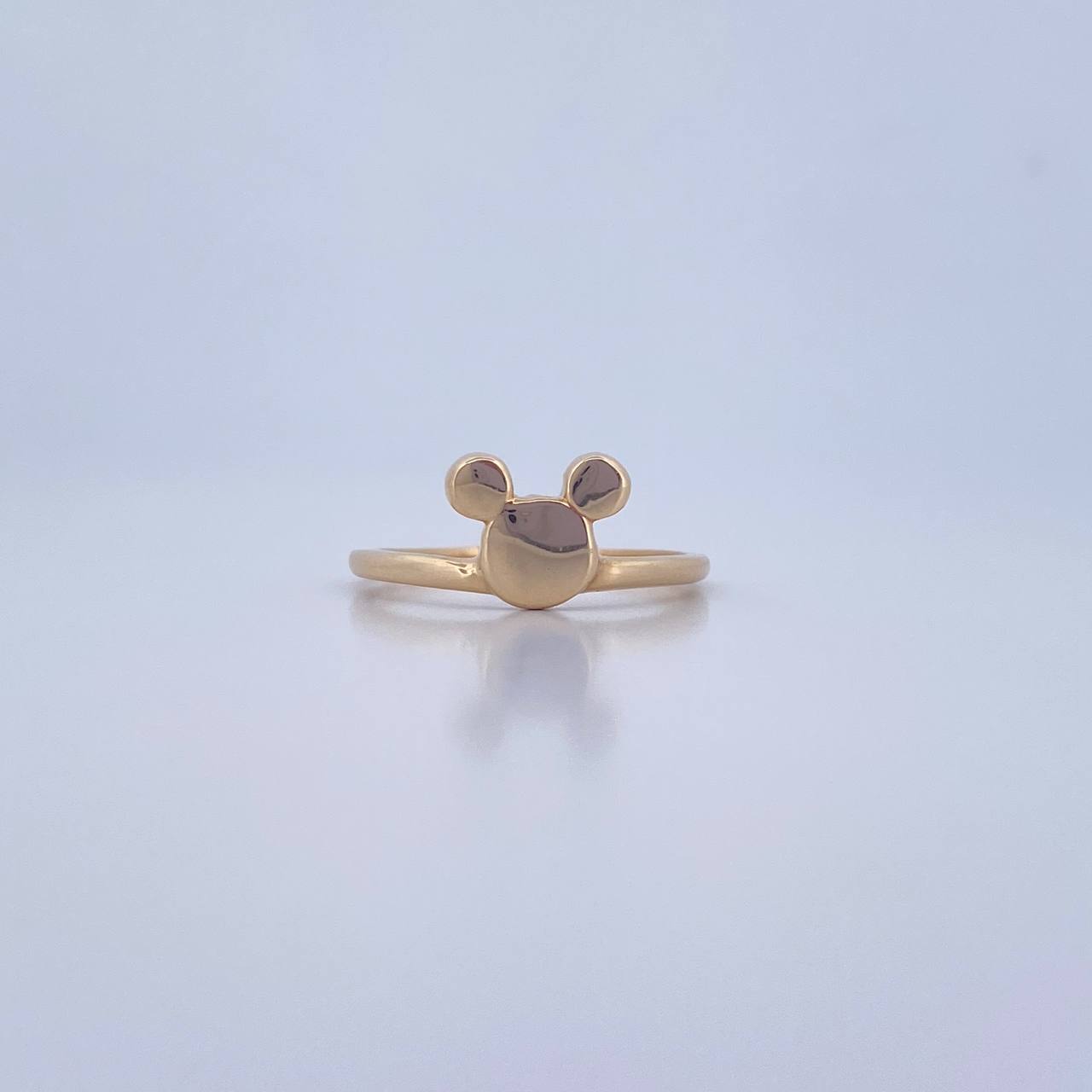 Anillo Raton 2.25gr / T7 1/4 / Liso Oro Amarillo 18K $