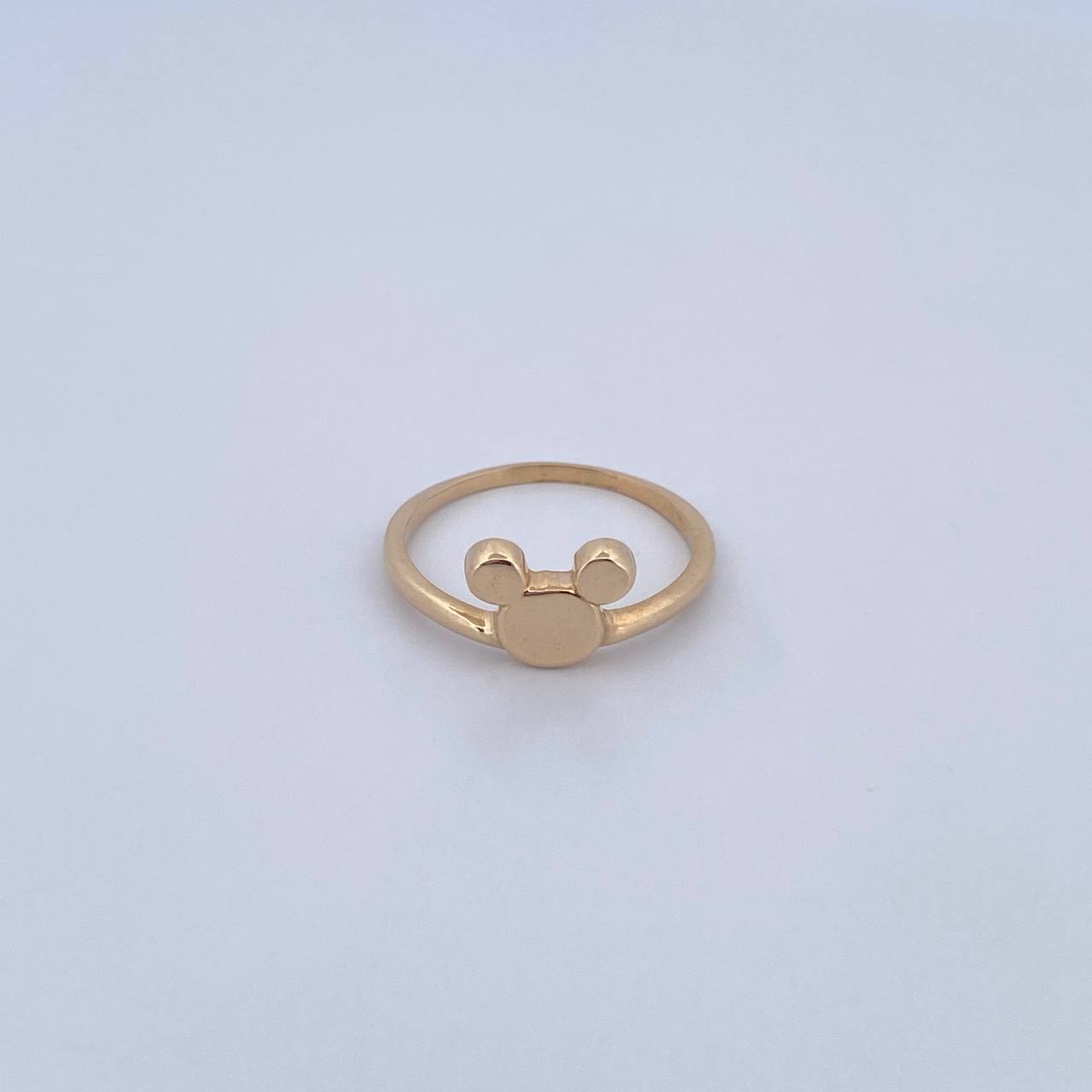 Anillo Raton 2.25gr / T7 1/4 / Liso Oro Amarillo 18K $