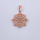 Pendant Timon 4.4gr / 3.5cm / Black Zirconia 18K Rose Gold $