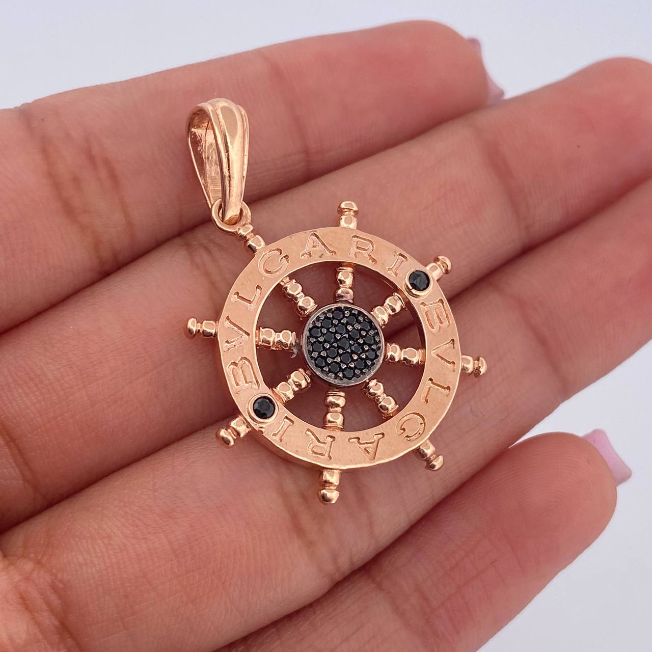 Pendant Timon 4.4gr / 3.5cm / Black Zirconia 18K Rose Gold $