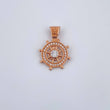 Pendant Timon 2.7gr / 2.4cm / White Zirconia 18K Yellow Gold $