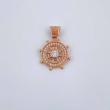 Pendant Timon 2.7gr / 2.4cm / White Zirconia 18K Yellow Gold $