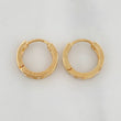 Hoop Earrings Channel 1.7gr / 1/2 in / 18K Yellow Gold $