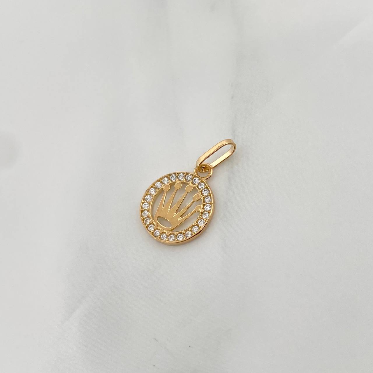 Dije Corona 0.65gr / 1.8cm / Oro Amarillo 18K &