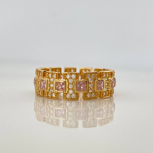 Anillo Glam 4.45gr / T7 1/2 / Oro Amarillo 18K &