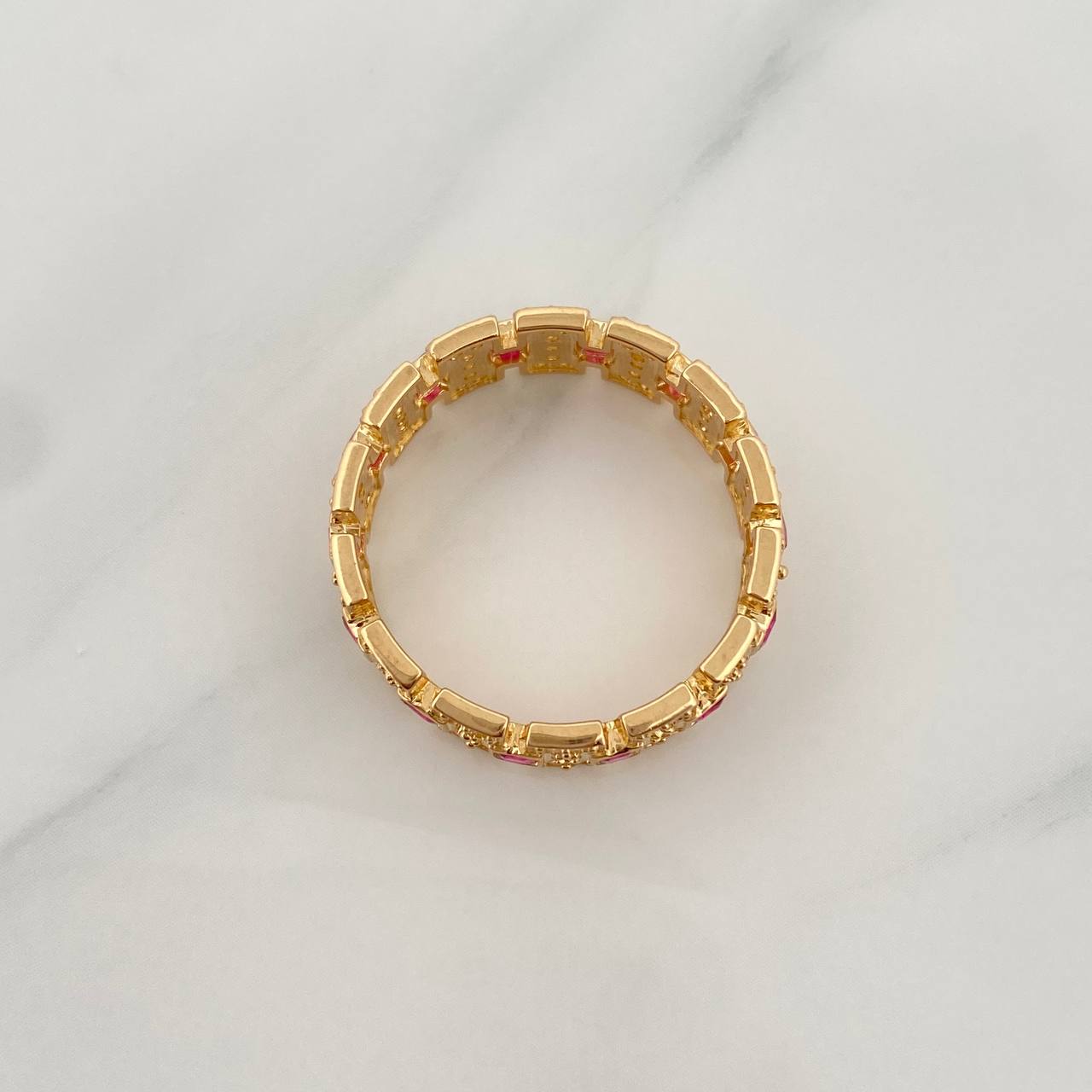 Anillo Glam 5gr / T9 1/4 / Oro Amarillo 18K &