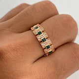 Anillo Glam 4.95gr / T9 1/4 / Oro Rosa 18K &
