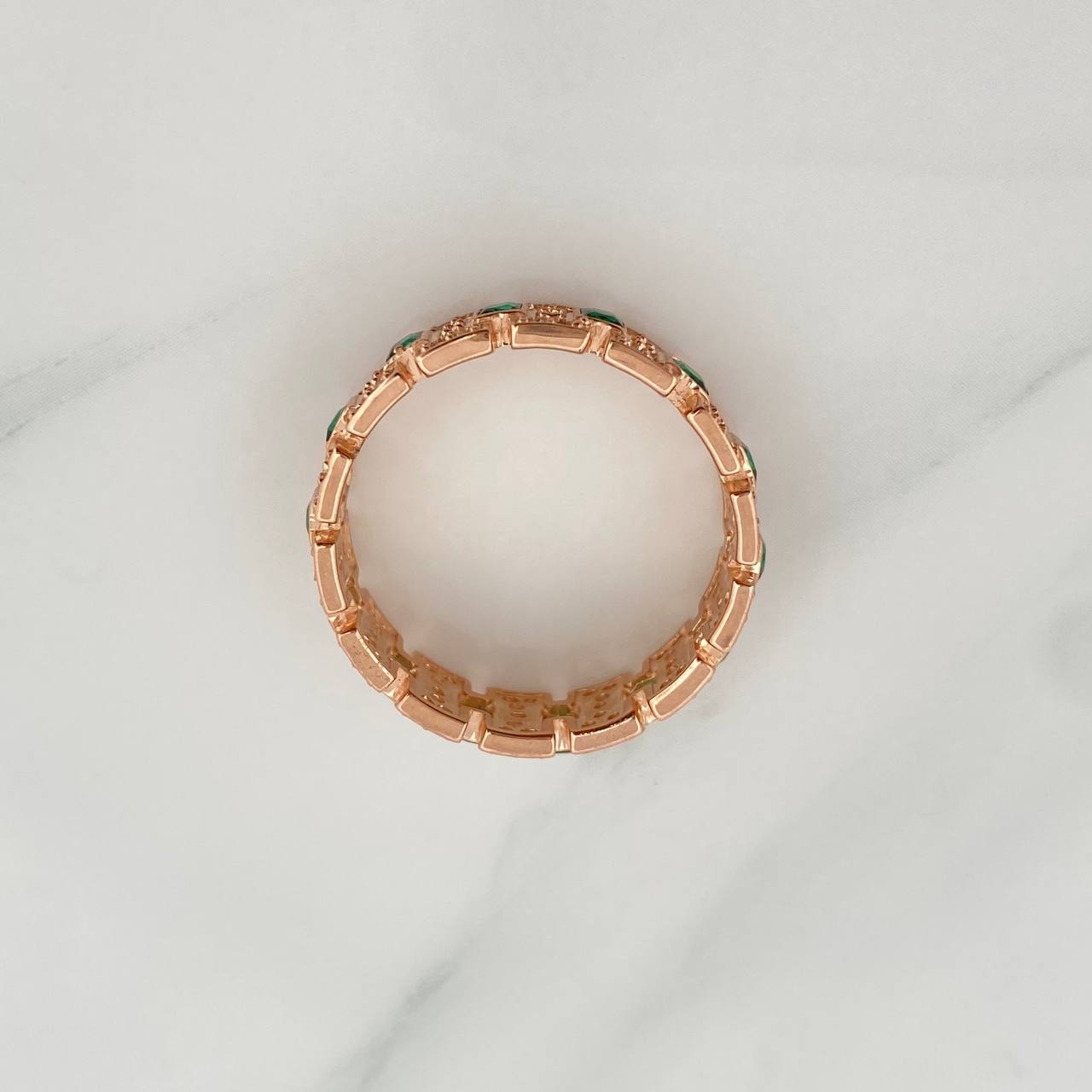 Anillo Glam 4.95gr / T9 1/4 / Oro Rosa 18K &