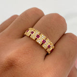 Anillo Glam 5gr / T9 1/4 / Oro Amarillo 18K &