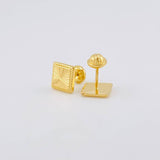 Topos Cuadro Diamantado 0.95g / in / 8.1mm Oro Amarillo 18K