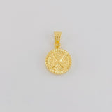 Dije Letra X Marco Bordeado 0.6g / 3/4 in Oro Amarillo 18K