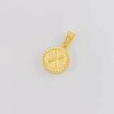 Dije Letra X Marco Bordeado 0.6g / 3/4 in Oro Amarillo 18K