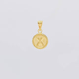 Dije Letra X Doble Textura 0.6g / 3/4 in Oro Amarillo 18K