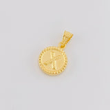 Dije Letra X Doble Textura 0.6g / 3/4 in Oro Amarillo 18K