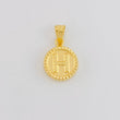 Dije Letra H Doble Textura 0.6g / 3/4 in Oro Amarillo 18K