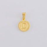 Dije Letra D Marco Bordeado 0.55g / 3/4 in Oro Amarillo 18K