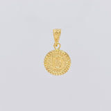 Dije Letra D Marco Bordeado 0.55g / 3/4 in Oro Amarillo 18K