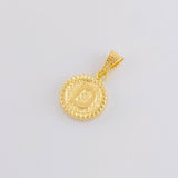 Dije Letra D Marco Bordeado 0.55g / 3/4 in Oro Amarillo 18K