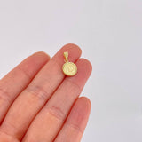 Dije Letra D Marco Bordeado 0.55g / 3/4 in Oro Amarillo 18K