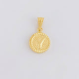 Dije Letra y Marco Bordeado 0.6g / 3/4 in Oro Amarillo 18K