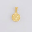 Dije Letra Y Marco Bordeado 0.55g / 3/4 in Oro Amarillo 18K