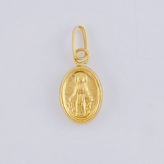 Dije Virgen Milagrosa 0.25 g / 1/2 in Oro Amarillo 18K