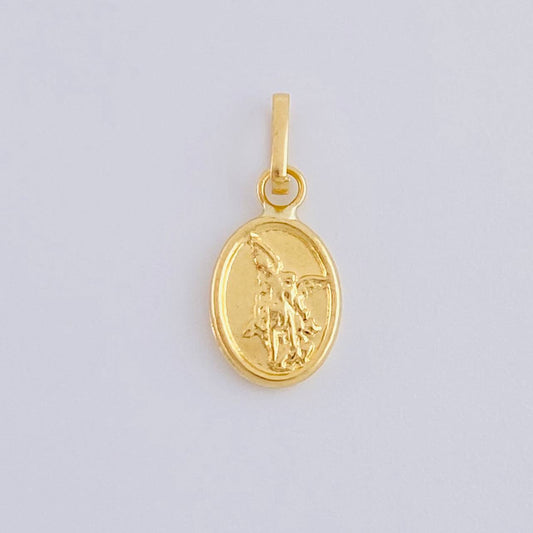Dije San Miguel Arcangel 0.25 g / 1/2 in Oro Amarillo 18K
