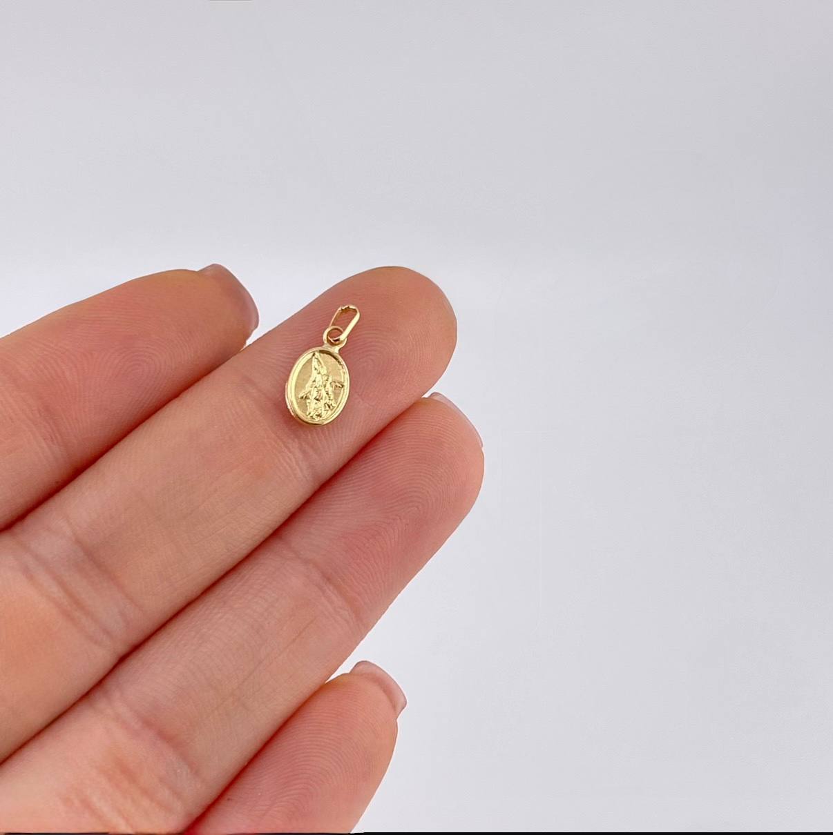 Dije San Miguel Arcangel 0.25 g / 1/2 in Oro Amarillo 18K