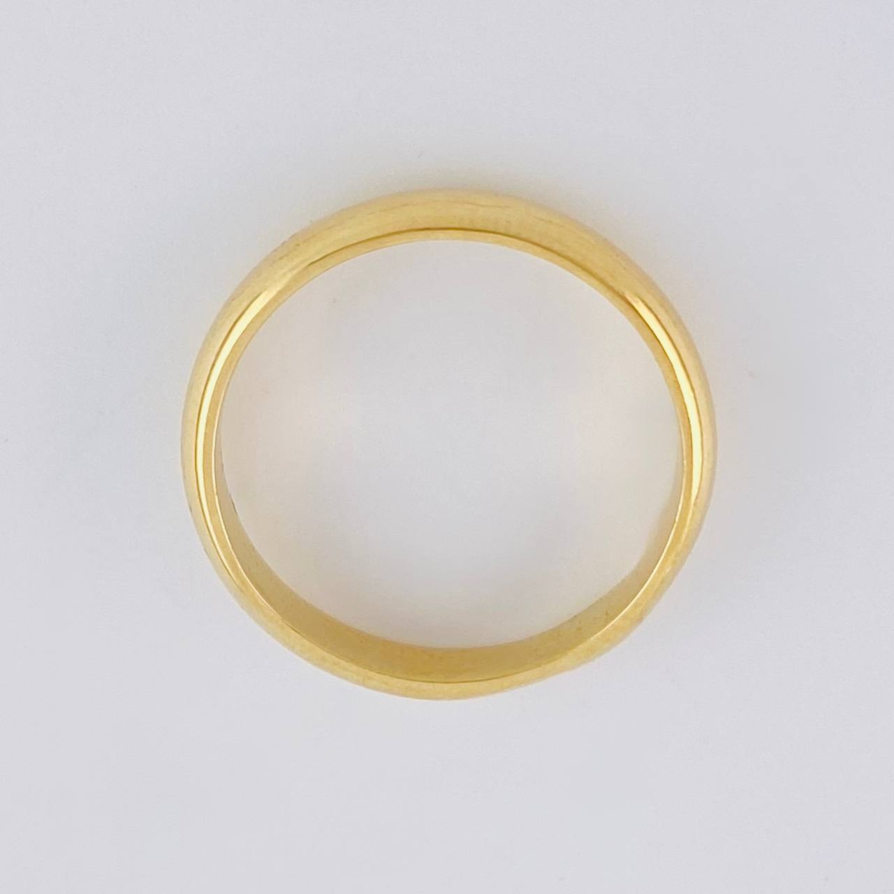 Anillo Argolla Lisa Media Caña 1.9g / T7 3/4 Oro Amarillo 18K