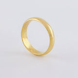 Anillo Argolla Lisa Media Caña 1.9g / T7 3/4 Oro Amarillo 18K