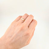 Anillo Argolla Lisa Media Caña 1.9g / T7 3/4 Oro Amarillo 18K