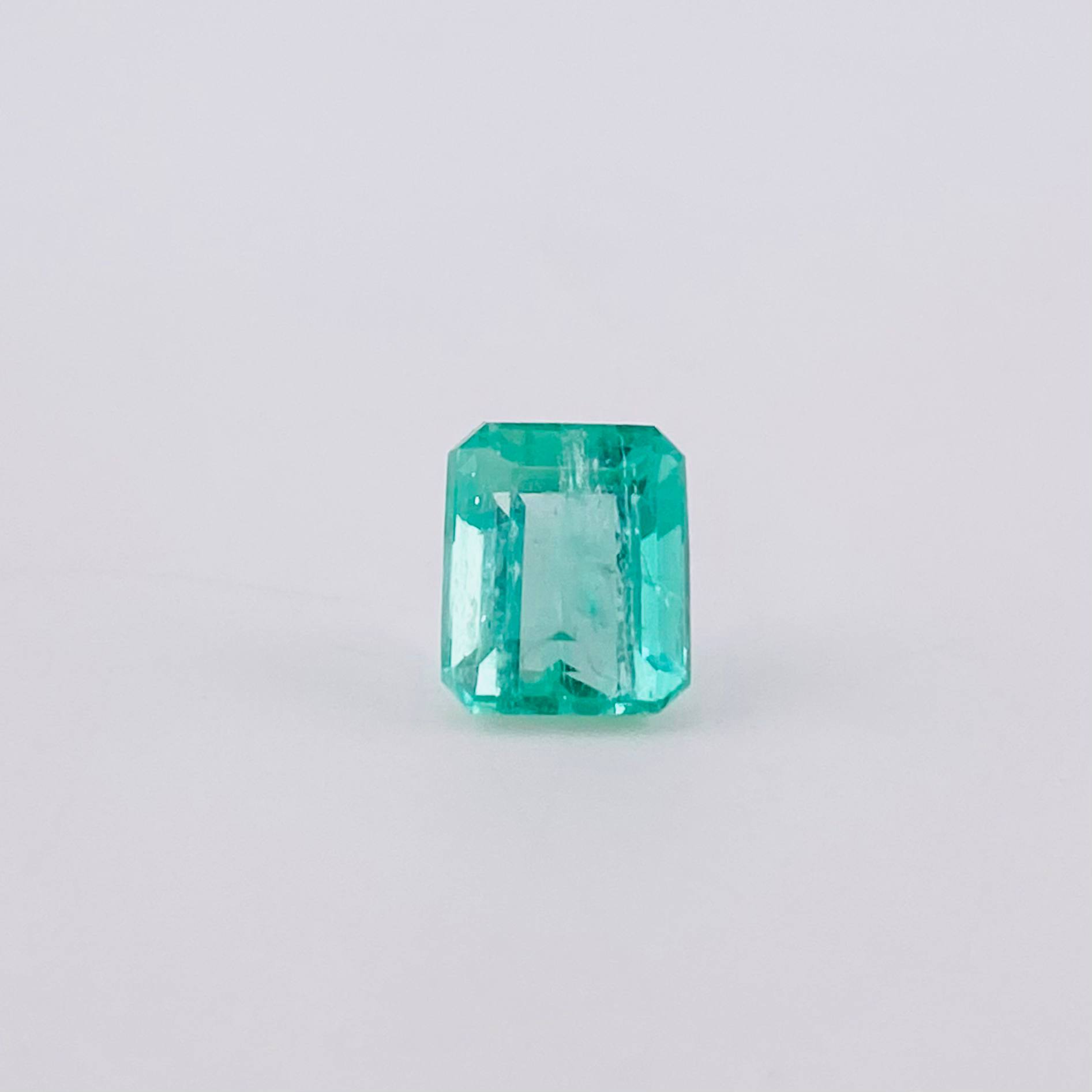Piedra Esmeralda 1,40 Qts Baguette Gota De Aceite
