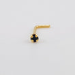 Piercing Chispa Negra 0.1 g / 1/2 in Oro Amarillo 18K