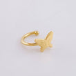 Piercing Earcuff Simulador Aro Mariposa 0.55 g / 1/2 in Oro Amarillo 18K