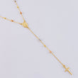 Rosario Virgen Milagrosa Cruz Lisa 2.8 g / 17 3/4 in / 0.9 mm Tres Oros 18K