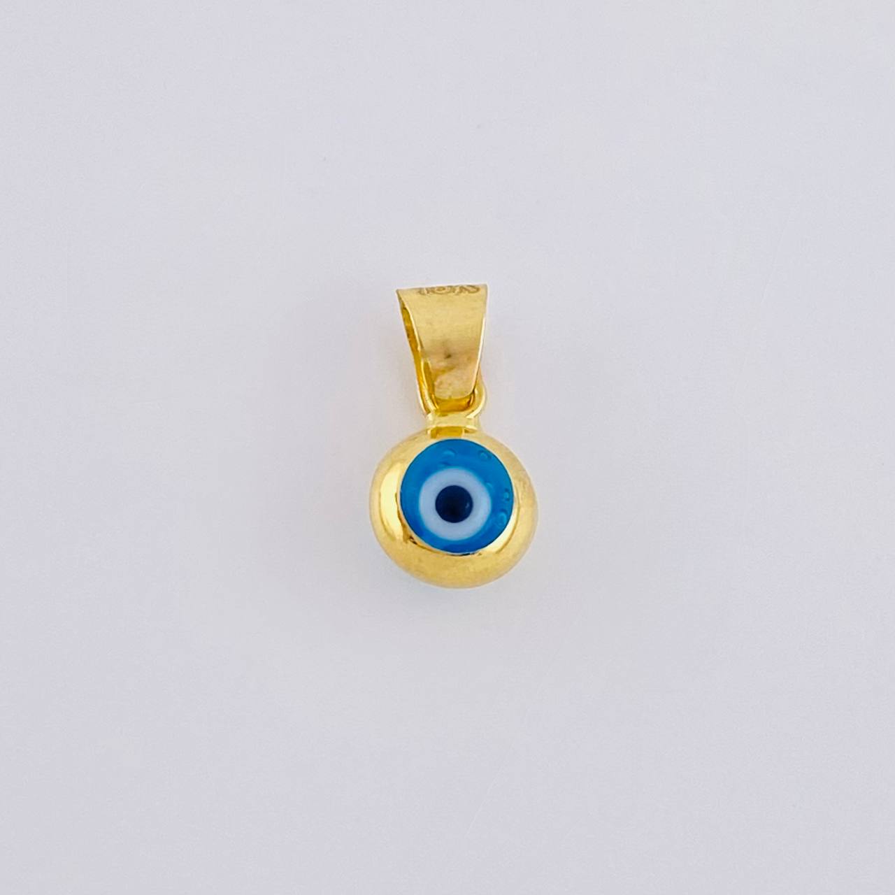 Dije Ojo Turco 0.4 g / 1/2 in Oro Amarillo +4 18K