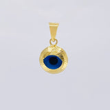 Turkish Eye Pendant 0.8 g / 1/2 in Yellow Gold +4 18K