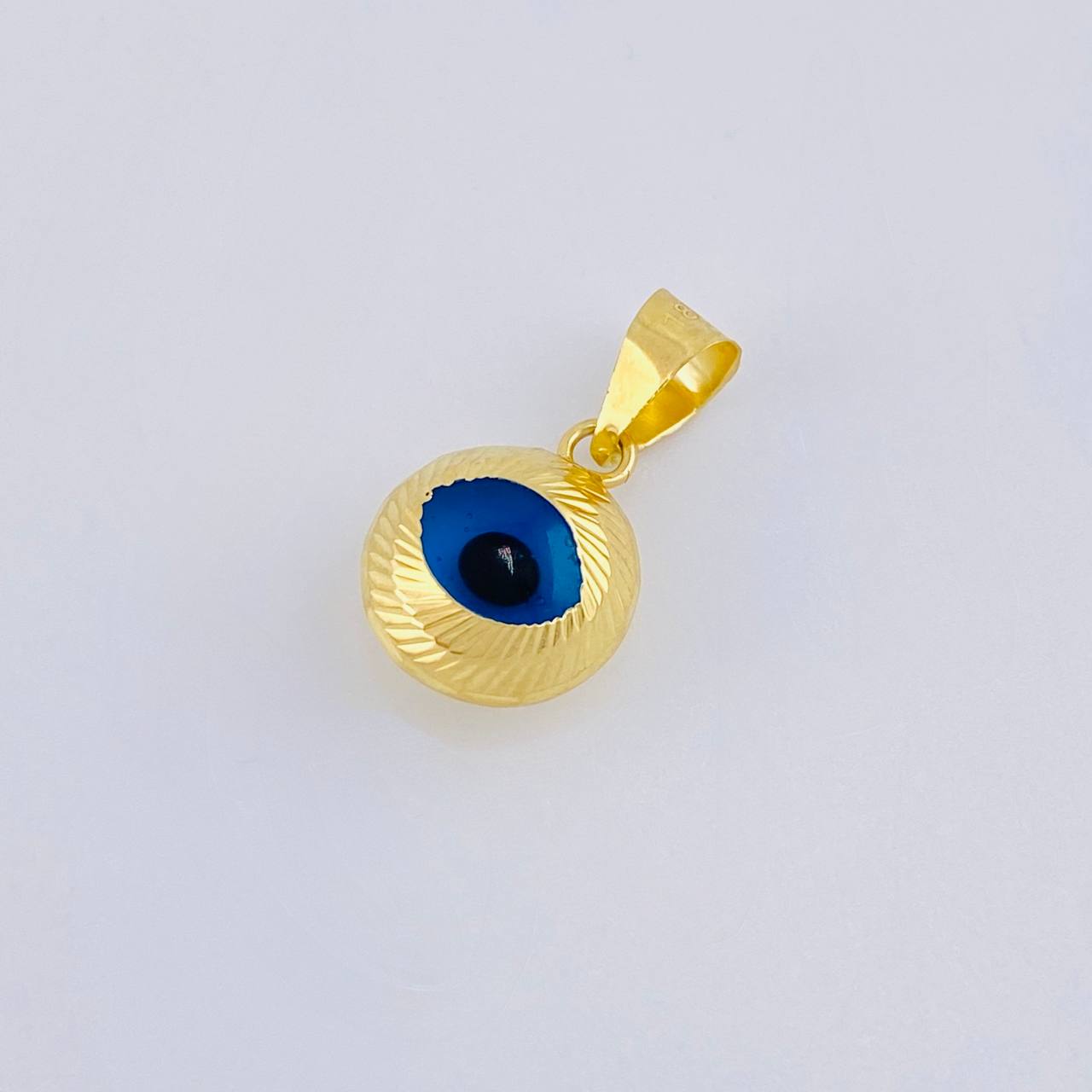 Turkish Eye Pendant 0.8 g / 1/2 in Yellow Gold +4 18K