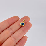 Turkish Eye Pendant 0.8 g / 1/2 in Yellow Gold +4 18K
