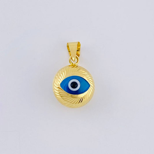 Dije Ojo Turco 1.1 g / 1/2 in Oro Amarillo +4 18K