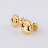 Stud Earrings GC 1g / in / 9.6mm Yellow Gold 18K